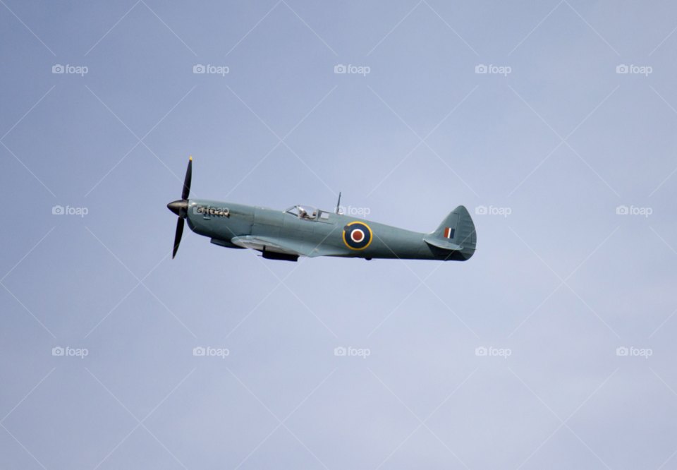 sky plane fighter raf by perfexeon