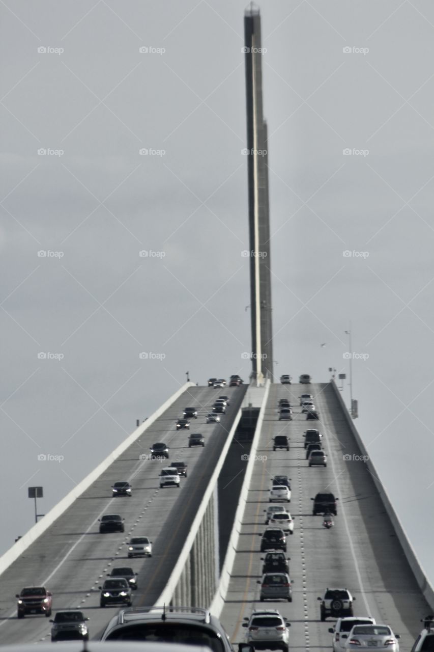 Traveling to destination over the ocean 