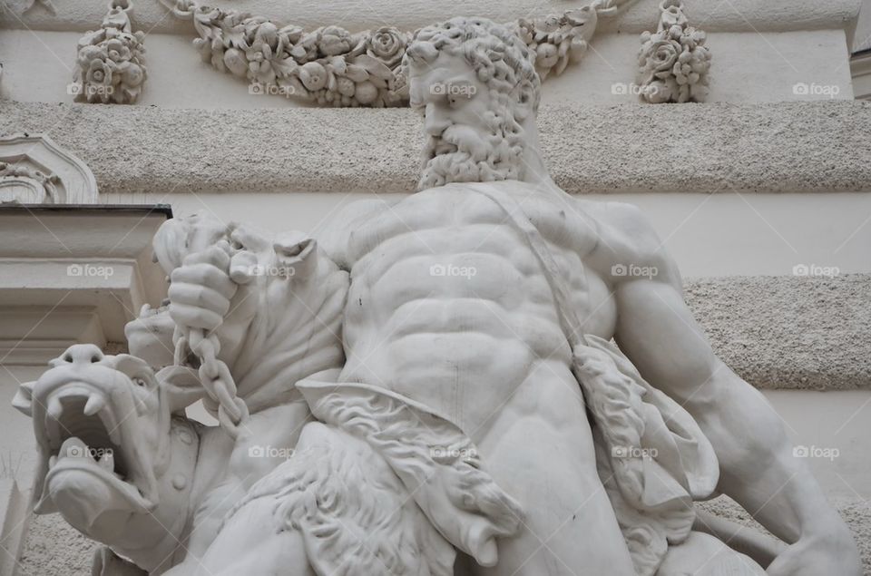 Hercules and Cerberus statue, Hofburg, Wien