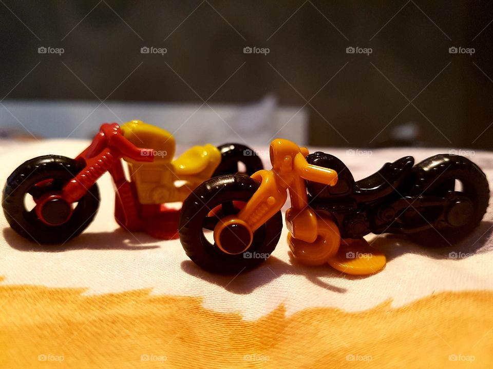 Tiny bikes ready to ride