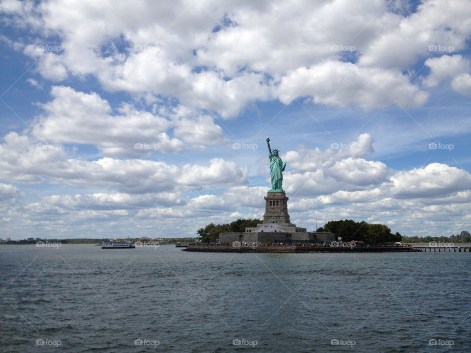 The Statue of Liberty on a perfect day in NYC!