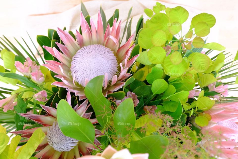 Big tropical flower arrangement