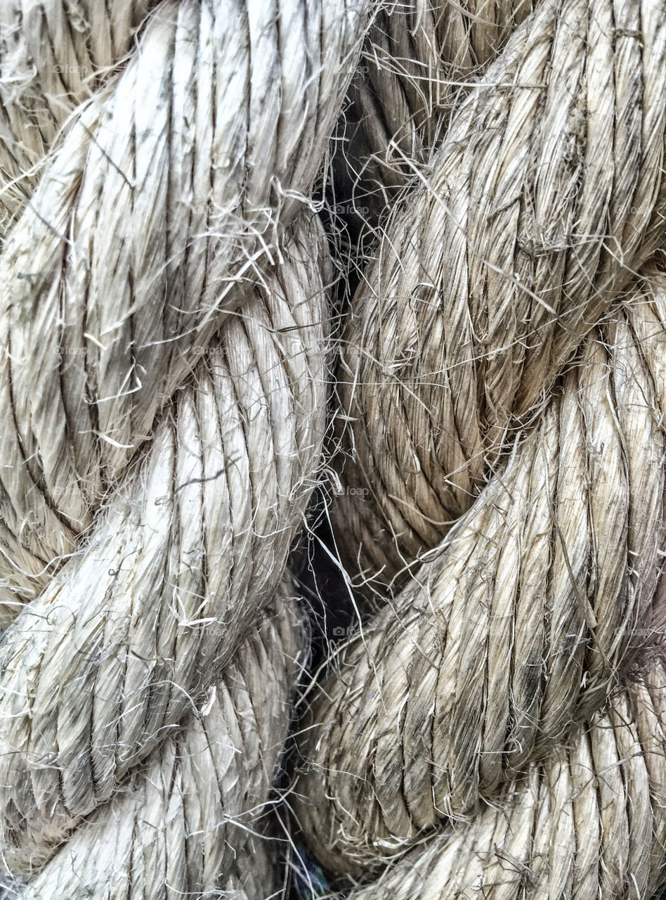 Extreme close-up of rope