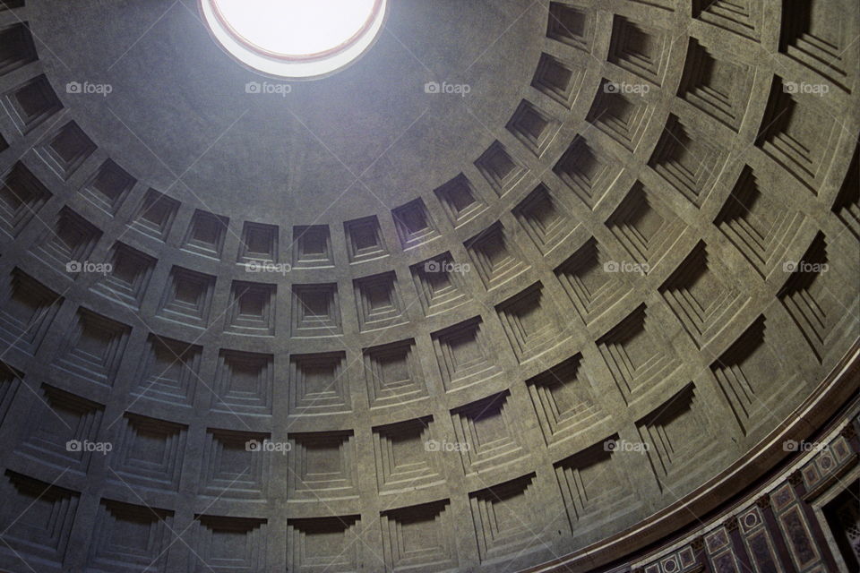 Pantheon in Rome inside dome 