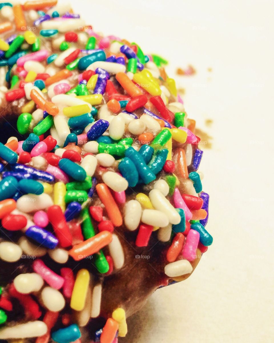 Donut with sprinkles