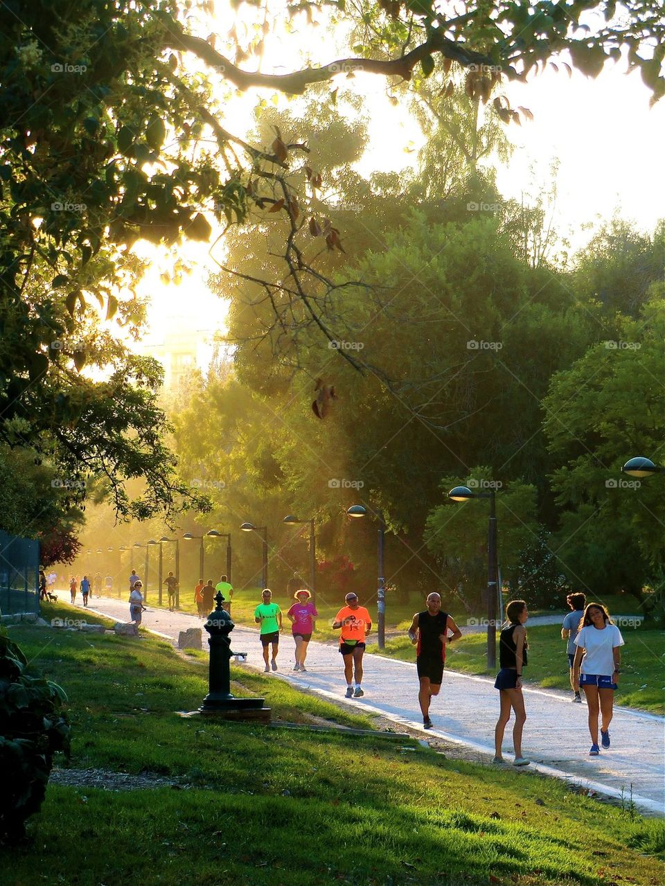 Jogging in the city of Valencia