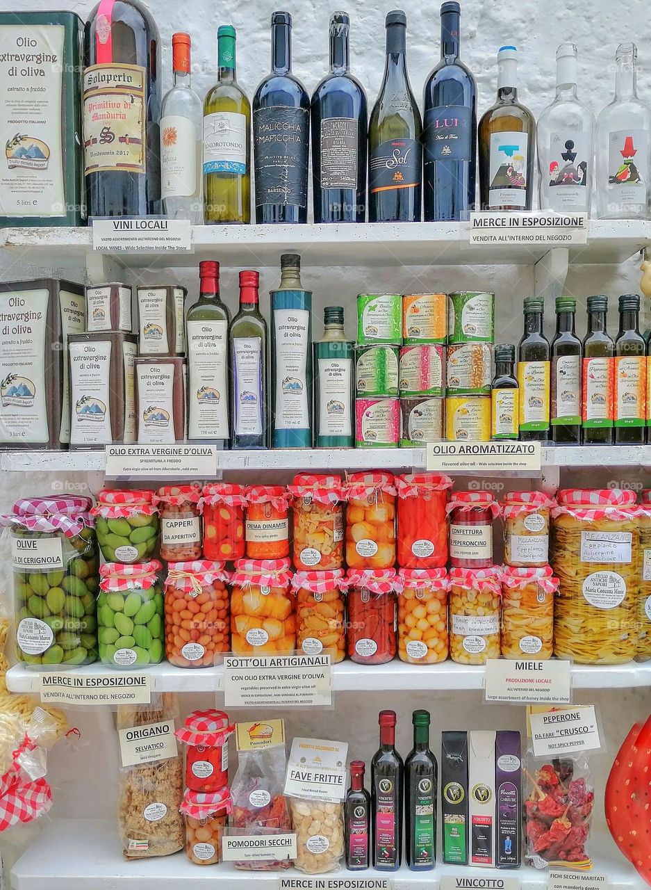 Warm colorful bottles