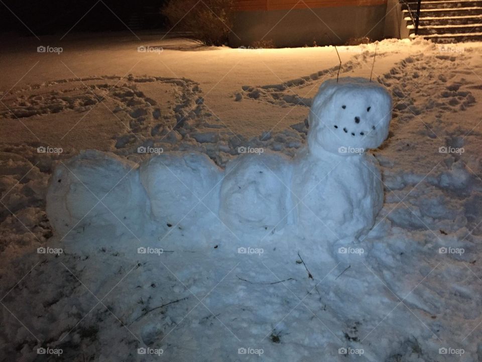 Snow sculpture 