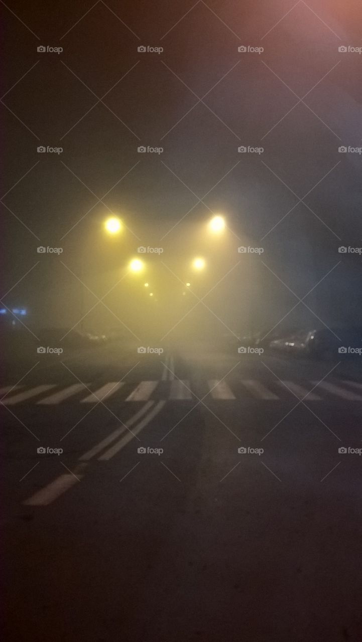 foggy night
