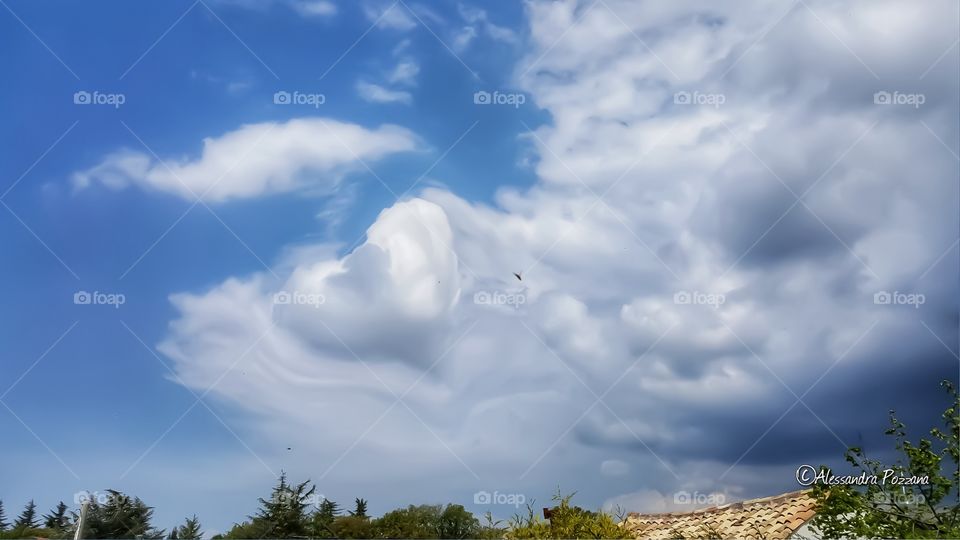 sky clouds morning