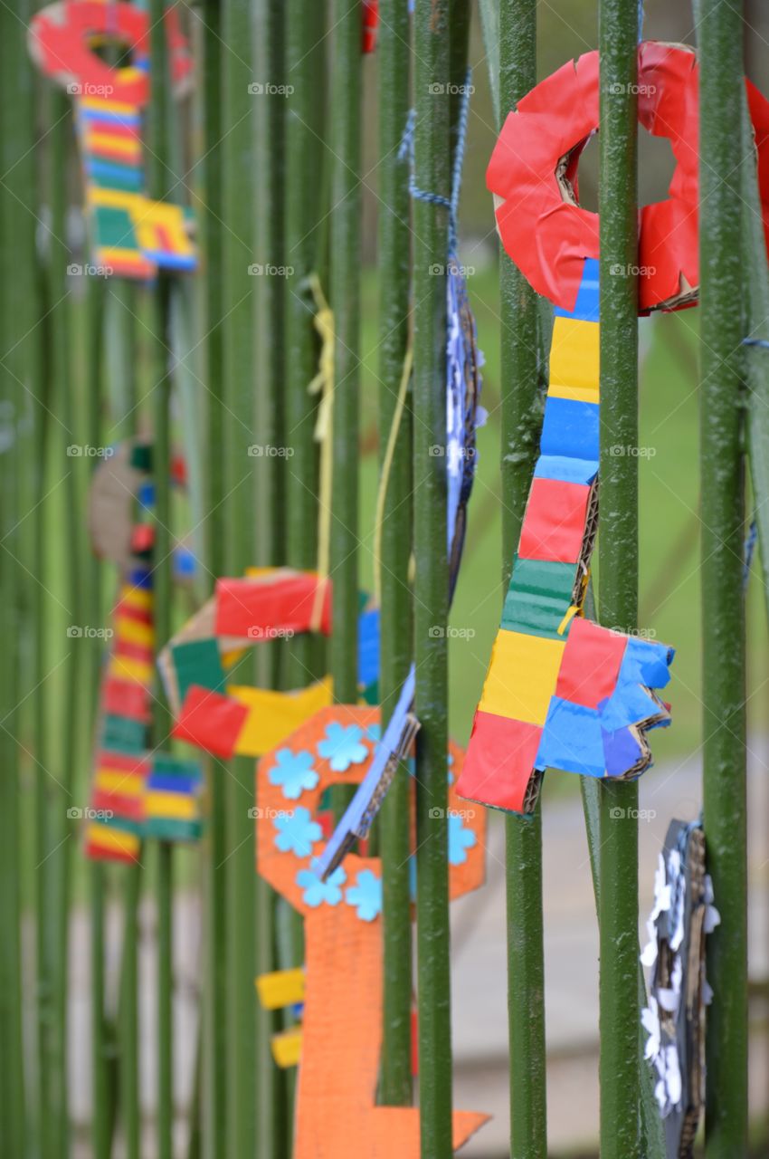 keys on children garden gates