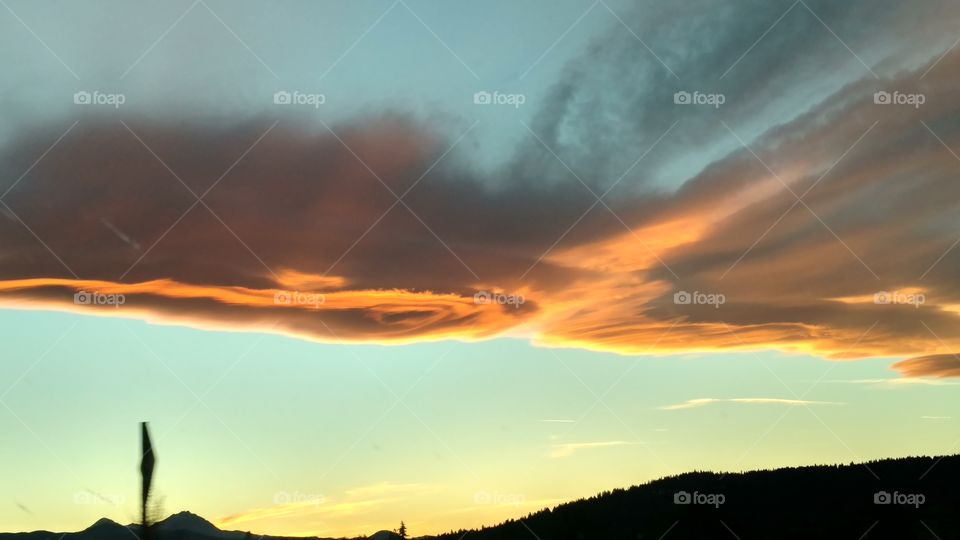 Sunset, No Person, Dawn, Sky, Evening