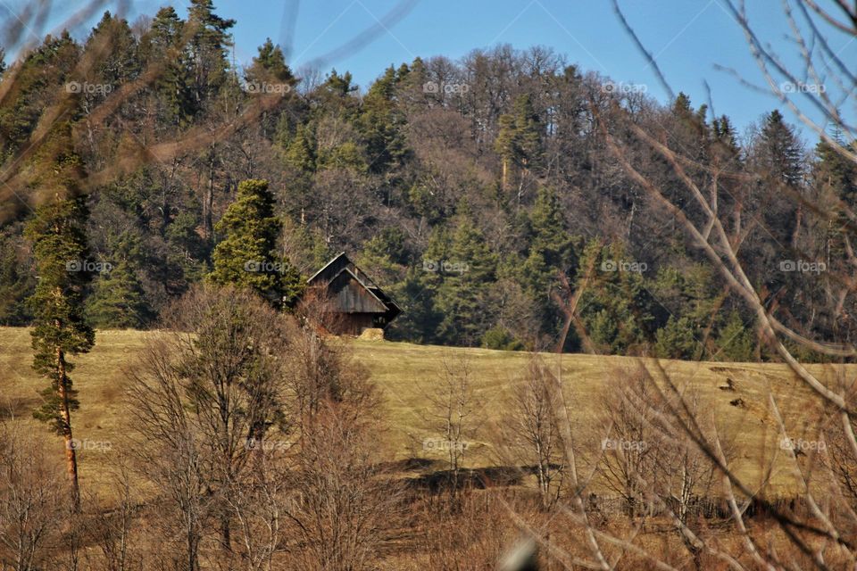 On the mountain a cottage forgotten by its owner lies, eagerly waiting for the children to come and visit it, for the raindrops to wash it, for the hosts to receive.