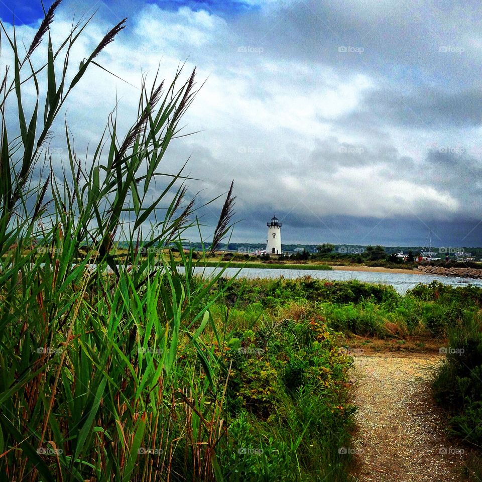 Lighthouse beach. Edgartowns lighthouse beach in Martha's Vineyard, Cape Cod, MA