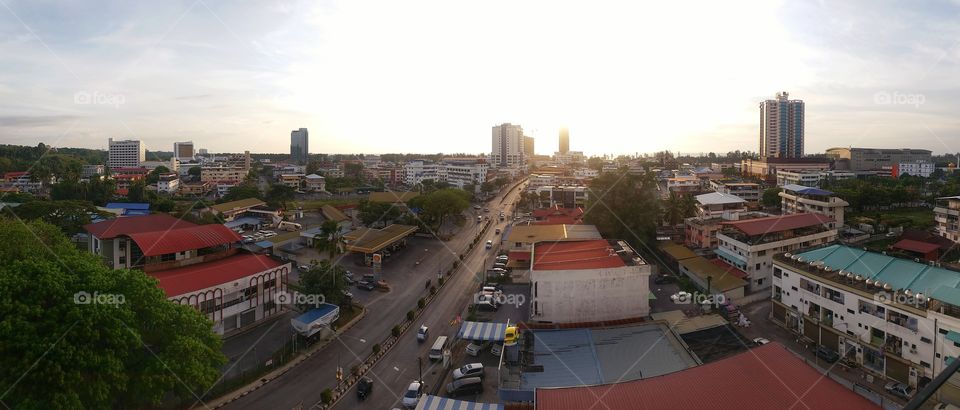 Beautiful Sunset. Miri city is second largest city in Sarawak Malaysia. It is also oil town in Malaysia.