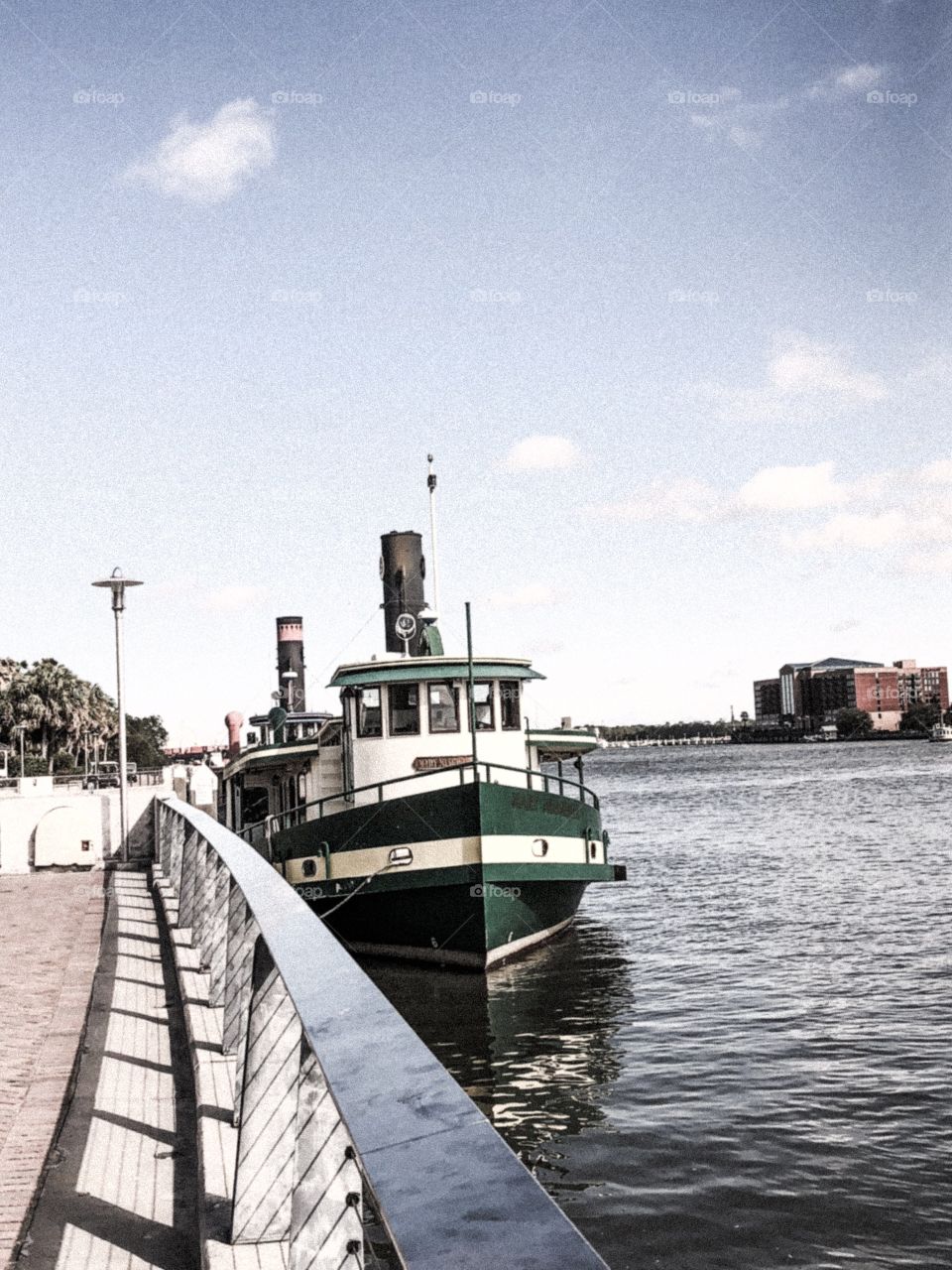 Boats along the Savannah river