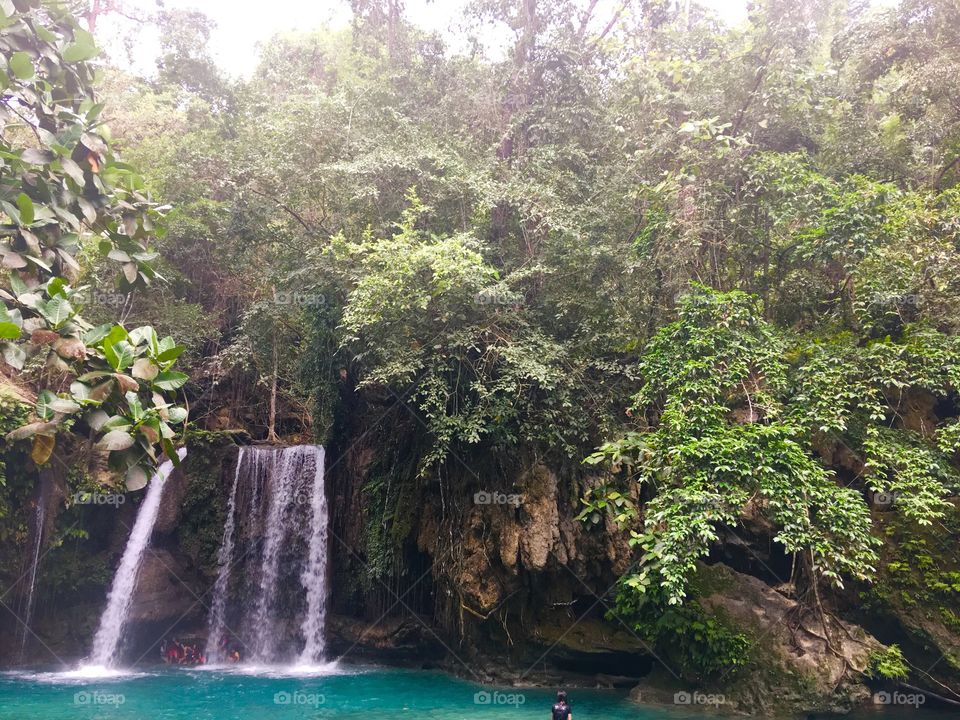 Falls at Kawasan Badian, Cebu Philippines