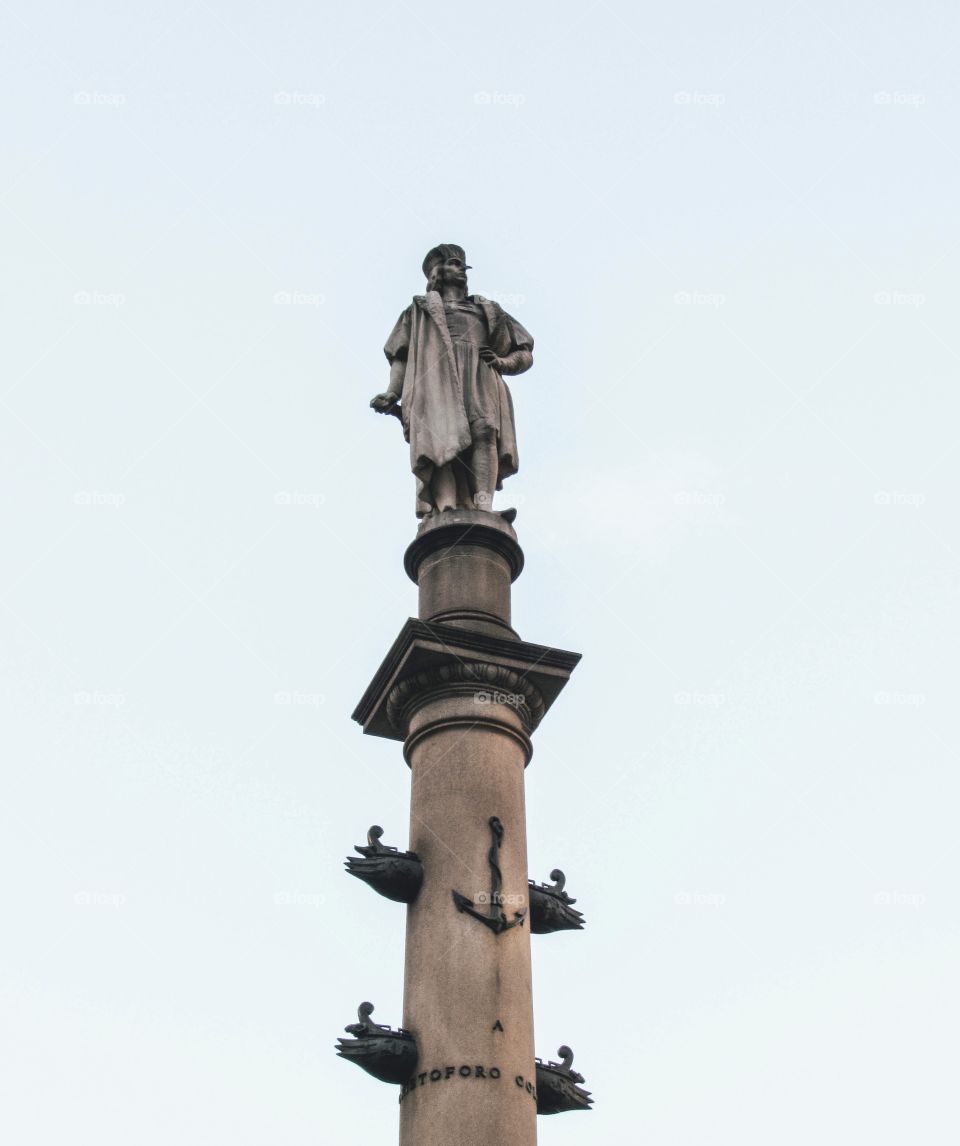 New York, Manhattan, Columbus Circle, Statue, Christopher Columbus statue, 