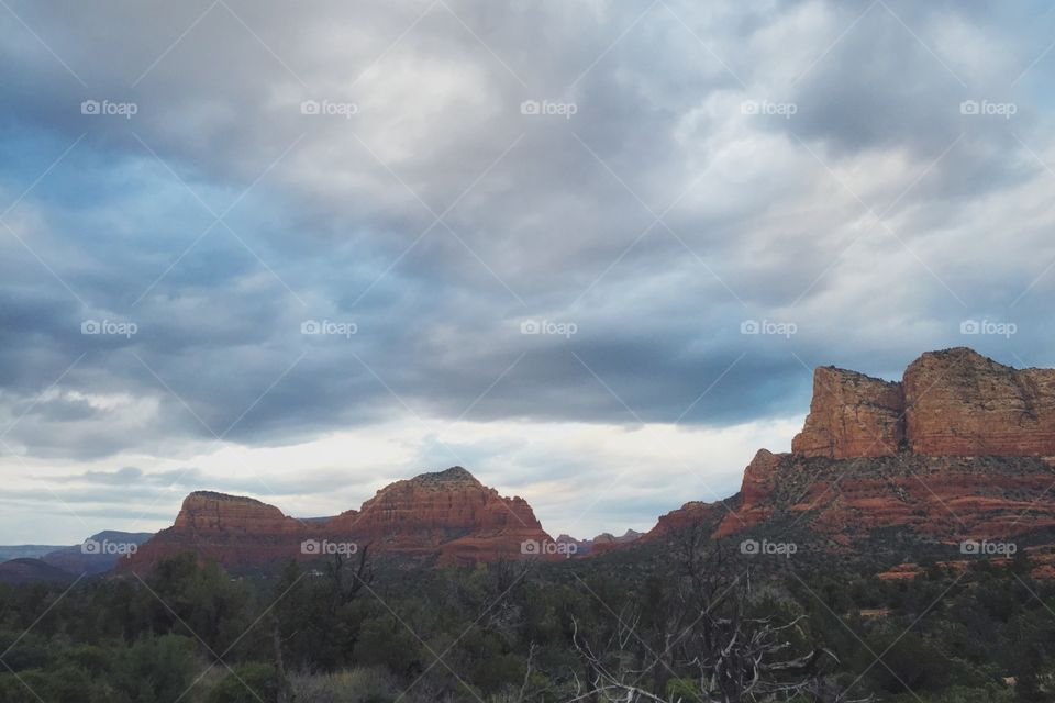 Red rock in color . Sedona 