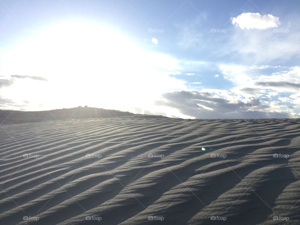 Sun on the dunes 