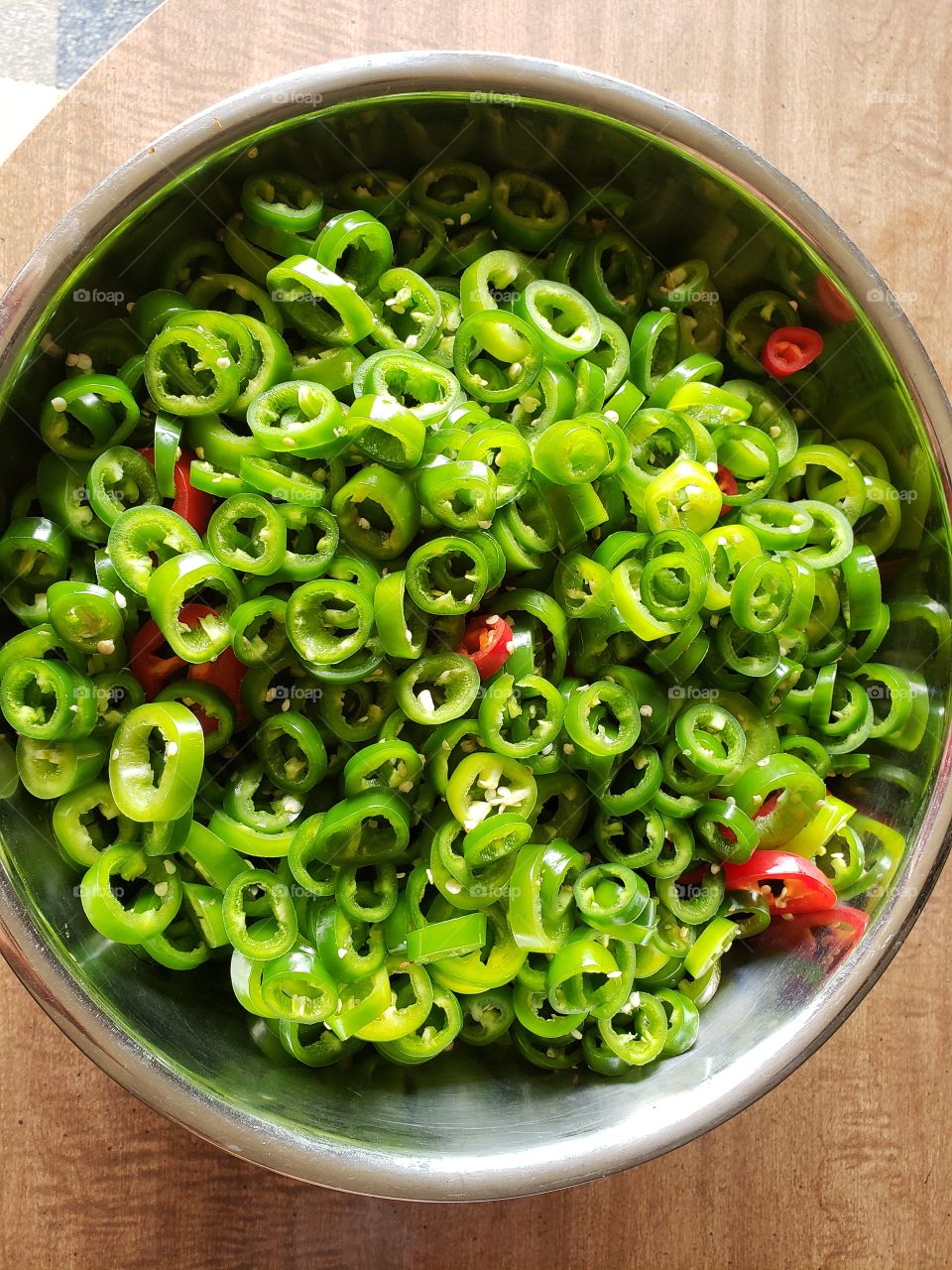sliced jalapenos
