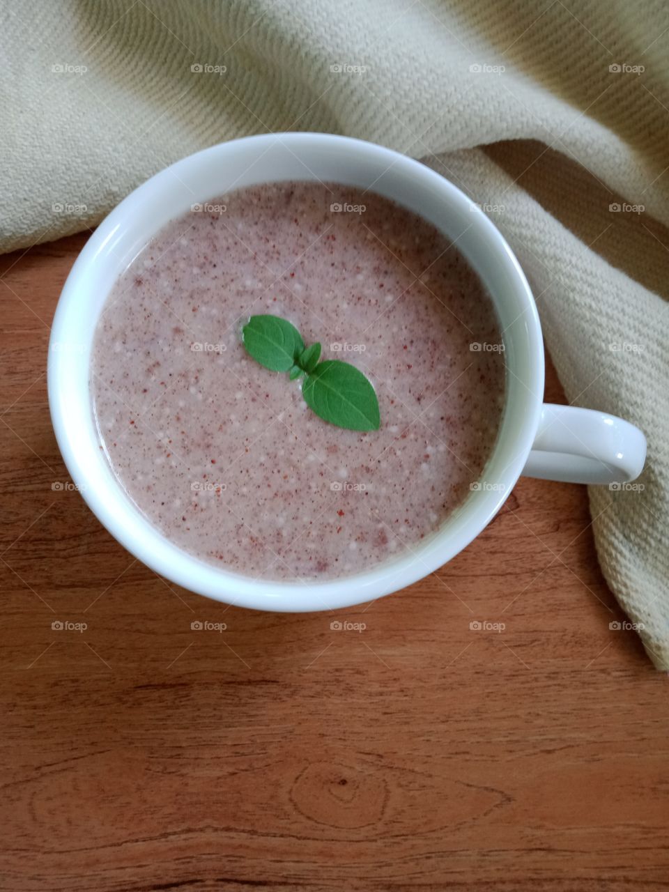 Finger Millet flour porridge for breakfast time .
