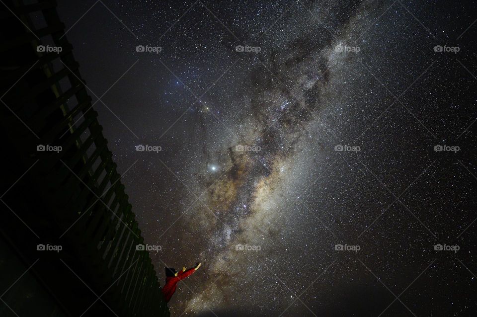 Milkway at great barrier island,New Zealand