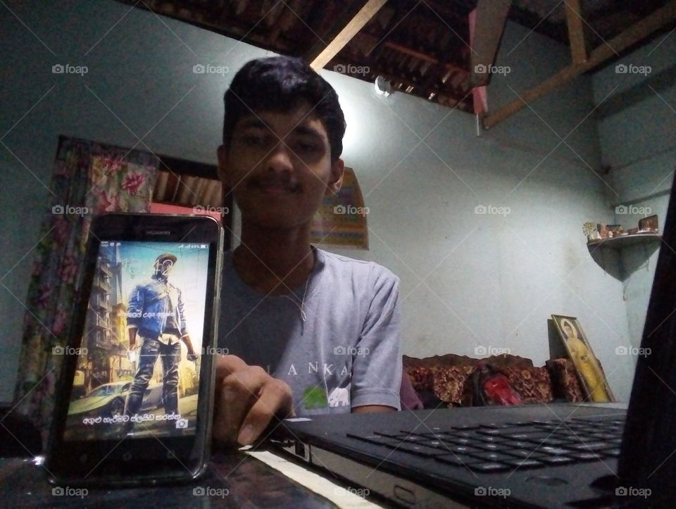 A Child with his Studies.