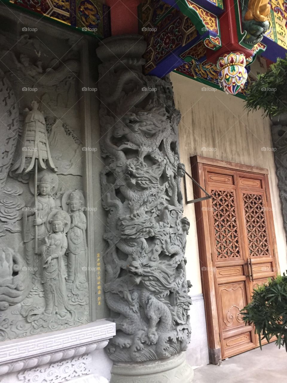 Buddha’s Servants and Dragons at Po Lin Monastery, Ngong Pin Village, Lantau Island, in Hong Kong