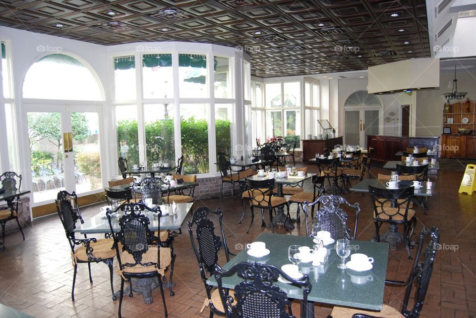 Inside restaurant