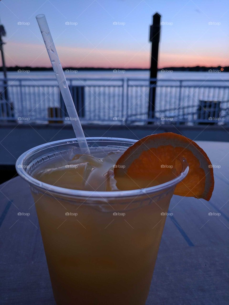 alcoholic​ drink with orange