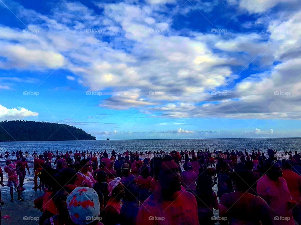 after party on the beach