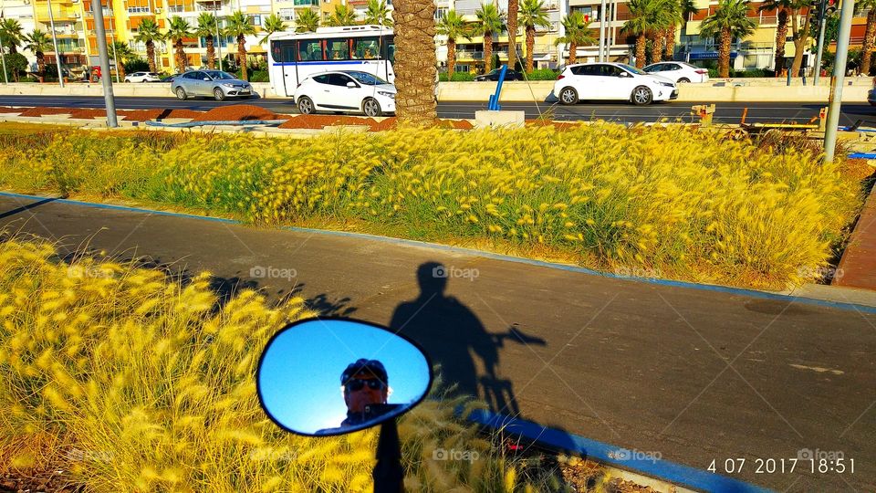 Bicycle 's Mirror ve shade