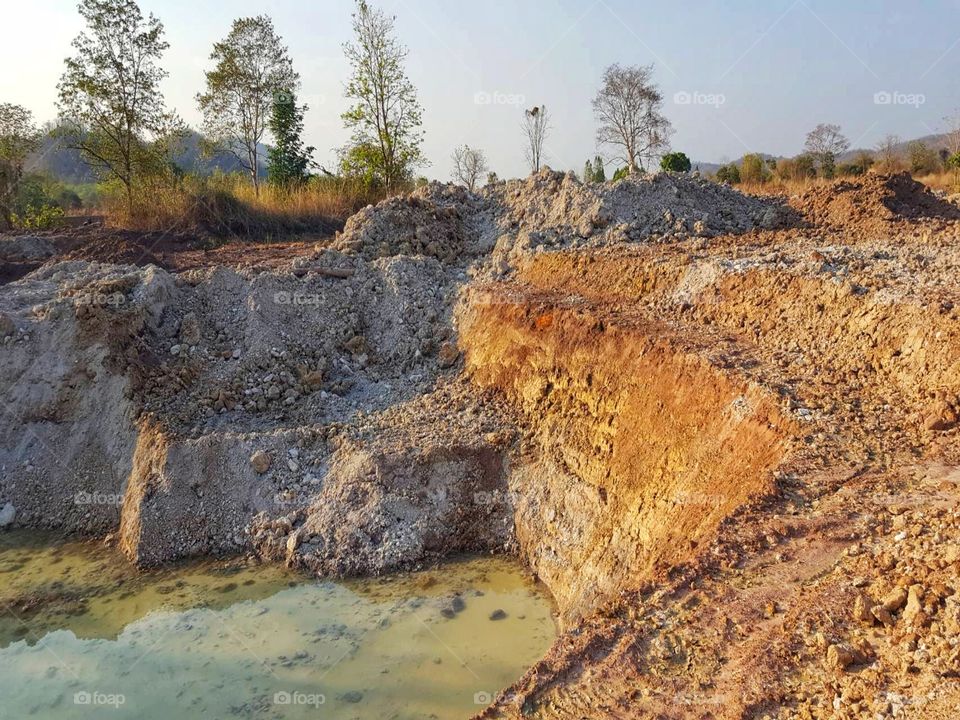 Dig a pond for agriculture