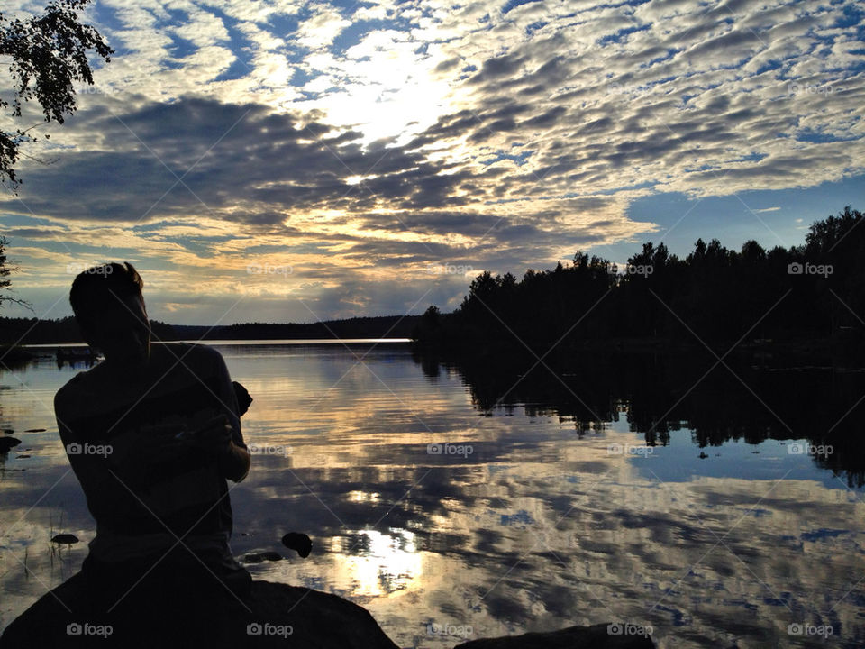 sweden sol sommar siluett by mirta980