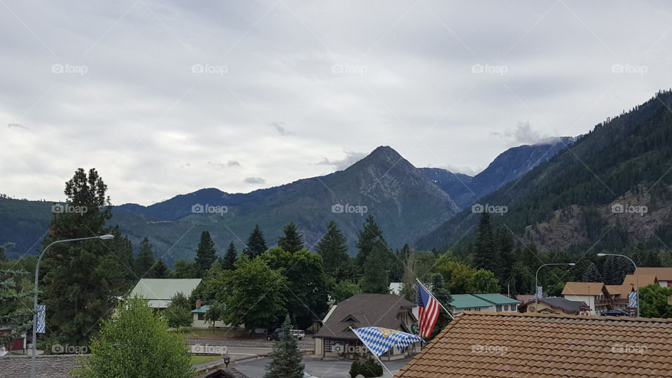 a balcony in Leavenworth