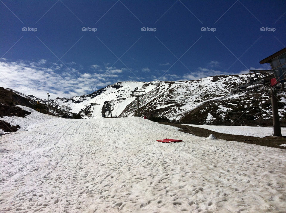 snow winter mountain sun by marresergio