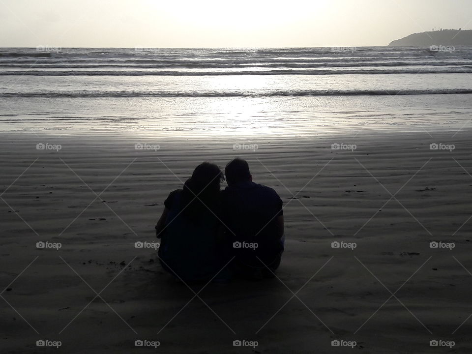 summer evening beach planning a fun  vacation