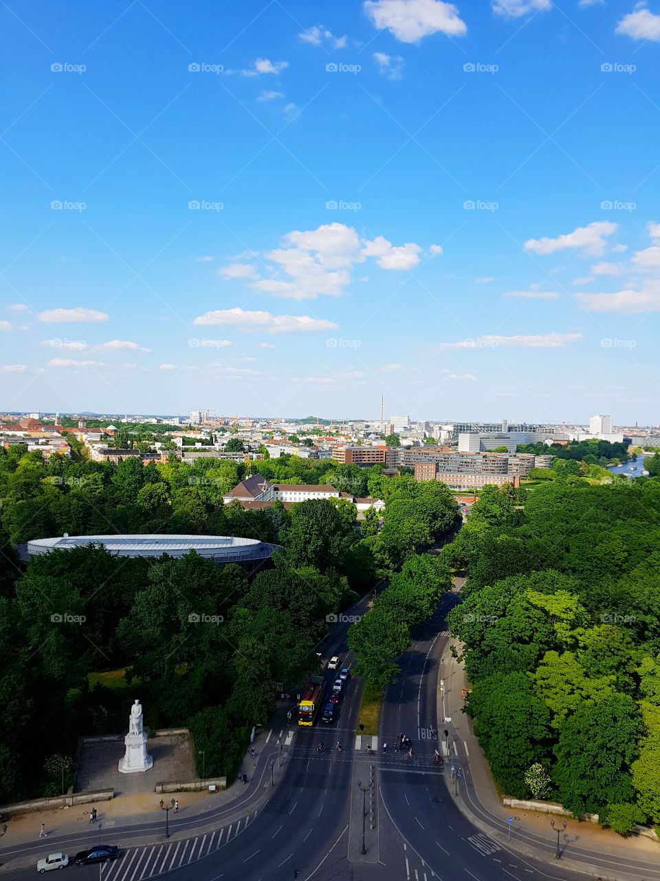 View from the siegessäule in Berlin