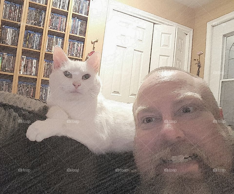 selfie with kitty