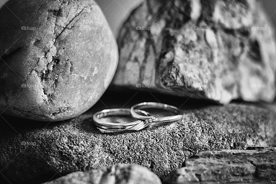 Ring near the rocks