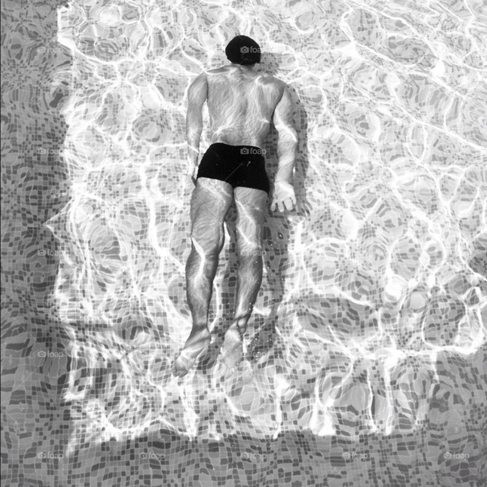 water man pool swim by barkai