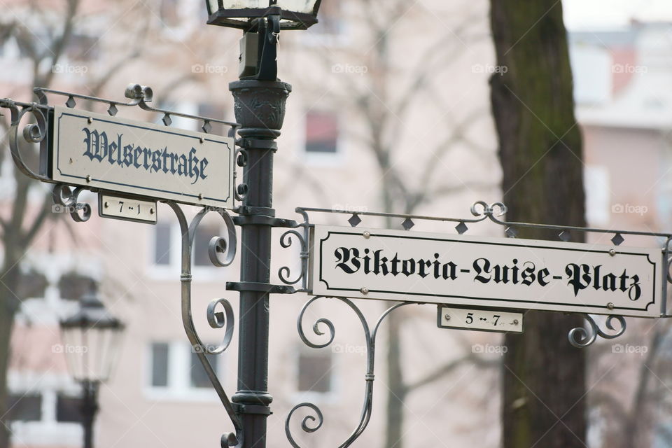 Berlin street signs