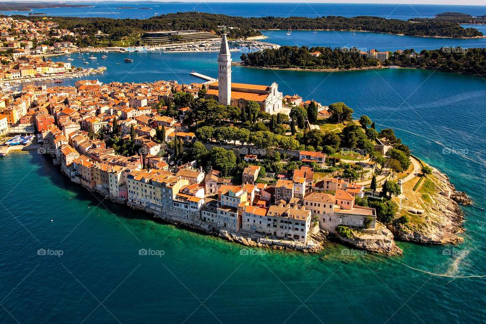 Rovinj from above 