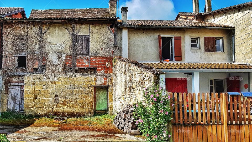 Two French houses - both mine. One, we live in the other - well, maybe I’ll put up some pics of the inside presently!