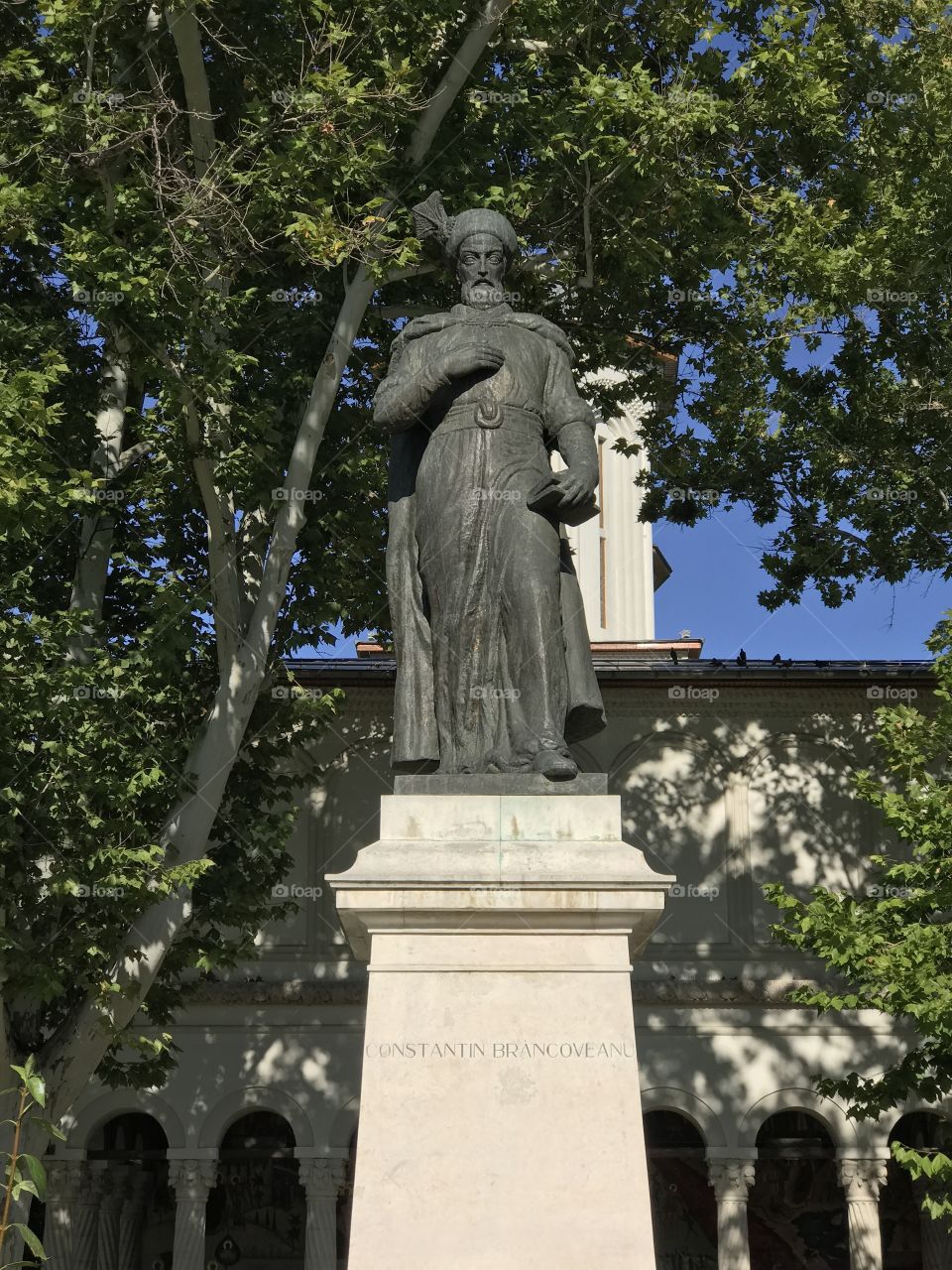 Constantin Brancoveanu, Prince of  Wallachia between 1688 and 1714, bronze monument, Bucharest