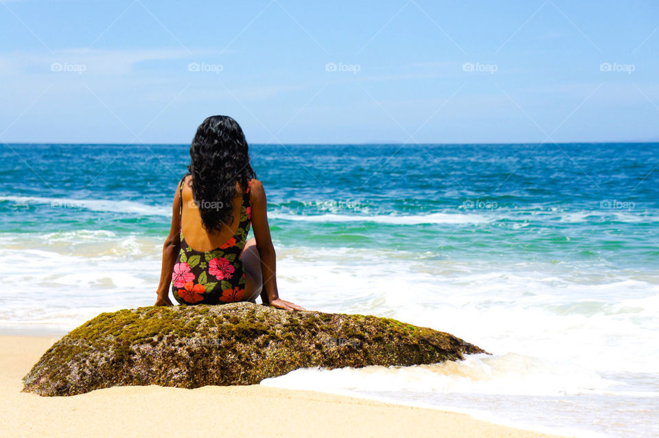 beach ocean girl woman by kbuntu