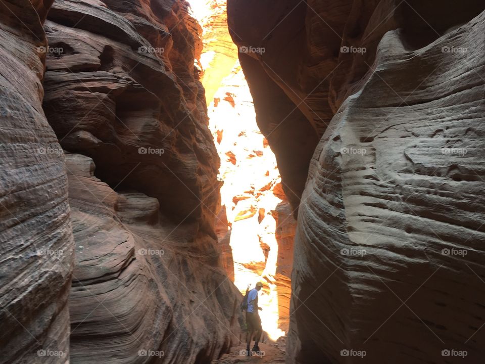 Beautiful Buckskin Gulch slot canyon 