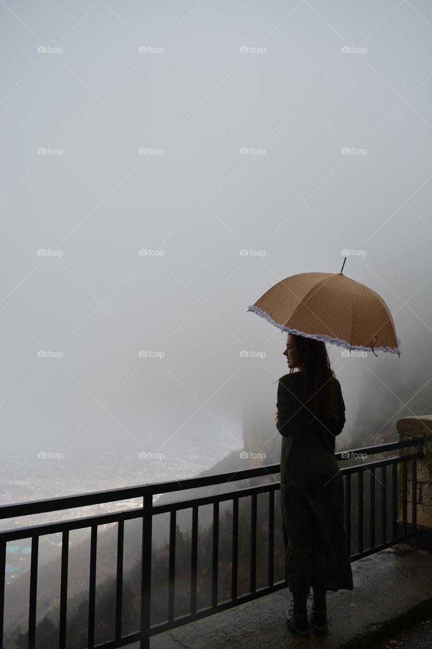 foggy weather in Amalfi