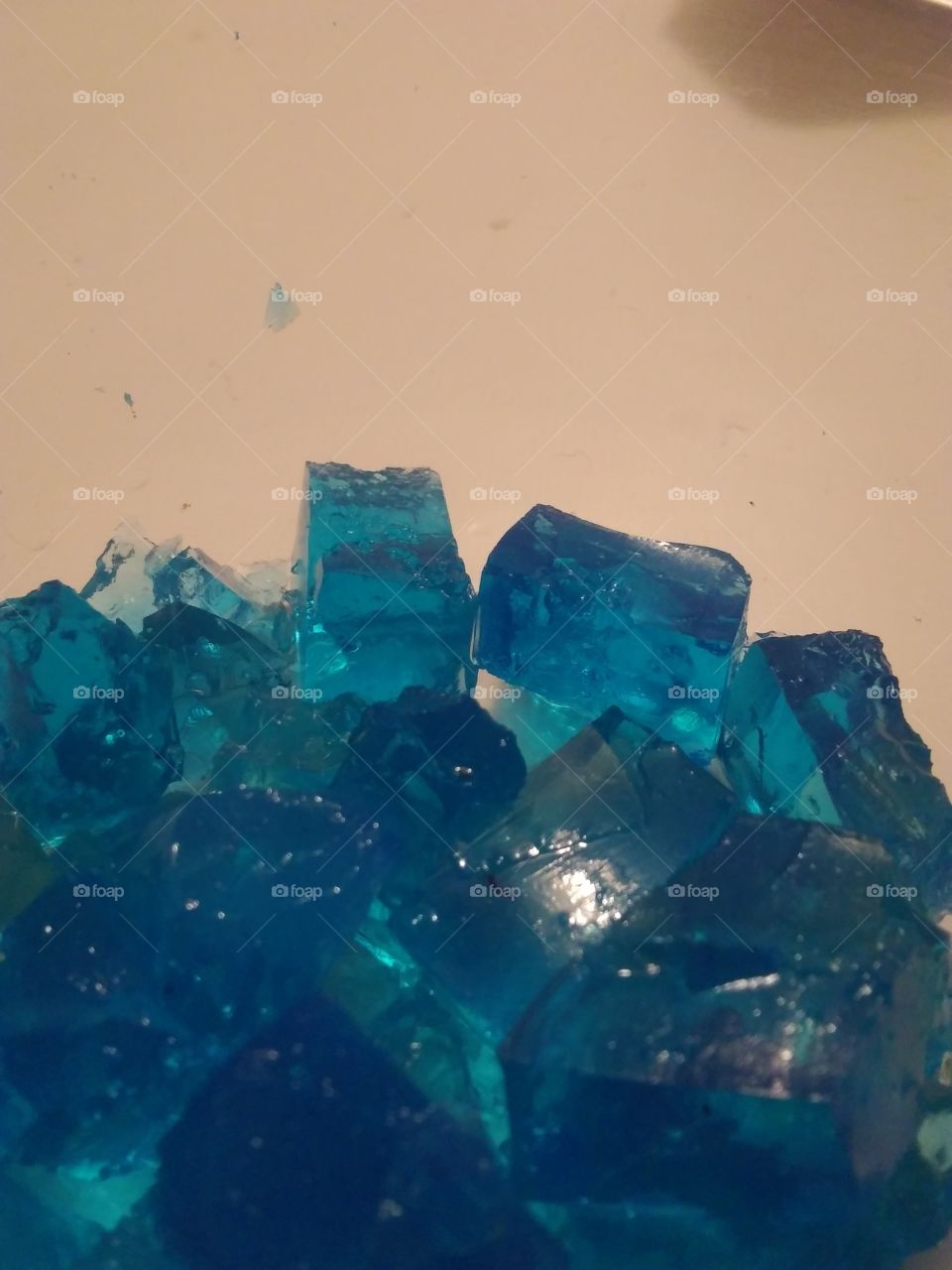 aqua blue cubes